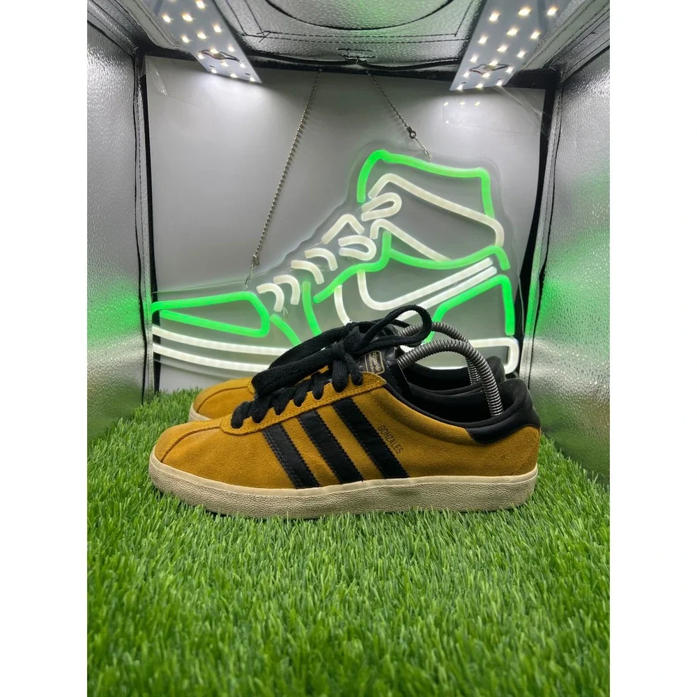 Adidas X Mark Gonzales Gazelle Mesa‎ Yellow Suede Skate Shoes Mens Sneakers 8